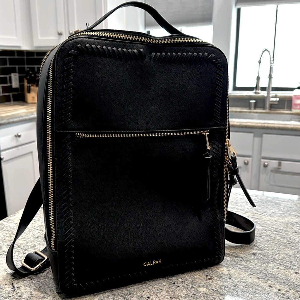 Calpak Black Laptop Kaya Backpack